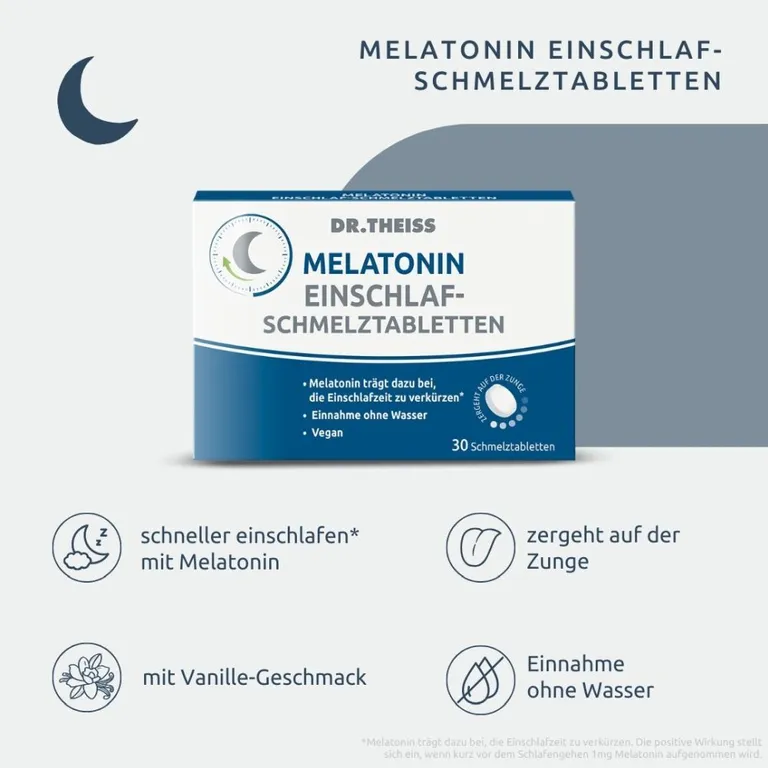 shopapotheke Dr. Theiss Melatonin Einschlaf-Schmelztabletten Günstiger Verkauf