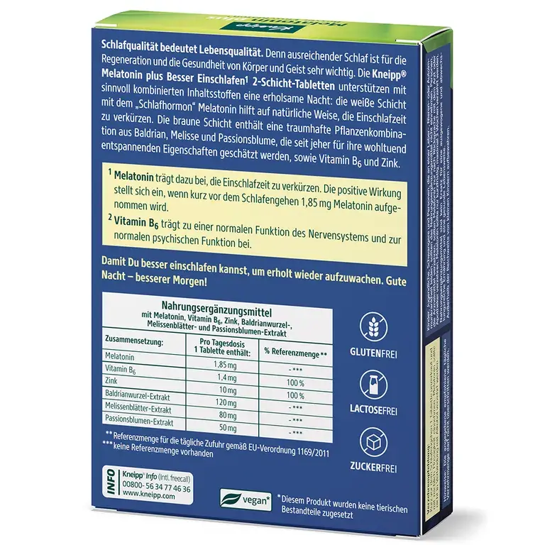 shopapotheke Kneipp Melatonin plus Besser Einschlafen Vatertagsangebot