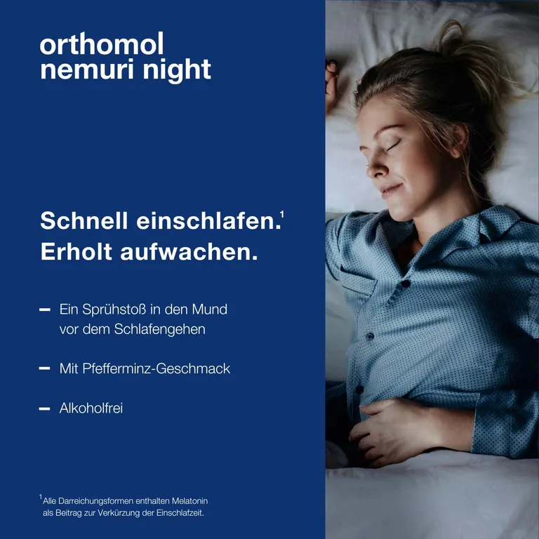 shopapotheke Orthomol Nemuri night - zur Verkürzung der Einschlafzeit - Einschlafspray mit Melatonin und Hopfen-Extrakt VIP-Rabatte