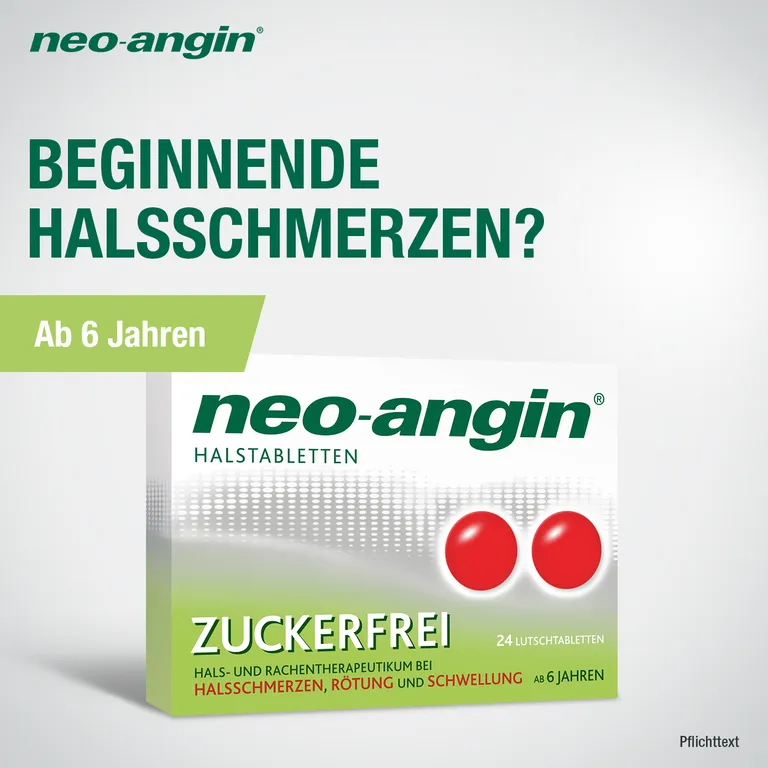 shopapotheke neo-angin Halstabletten - bei Halsschmerzen & Halsentzündungen - zuckerfrei Fabrikladen