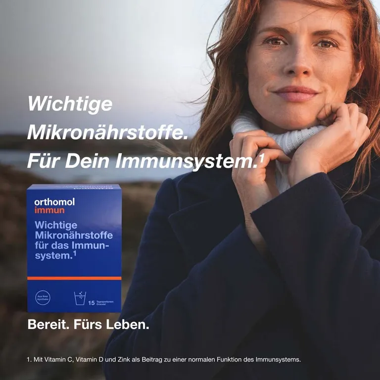 shopapotheke Orthomol Immun - Mikronährstoffe zur Unterstützung des Immunsystems - mit Vitamin C Vitamin D und Zink - Granulat Sonderangebot