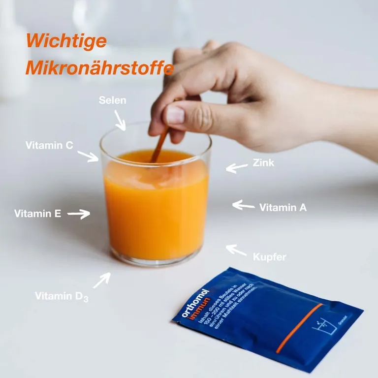shopapotheke Orthomol Immun - Mikronährstoffe zur Unterstützung des Immunsystems - mit Vitamin C Vitamin D und Zink - Granulat Sonderangebot