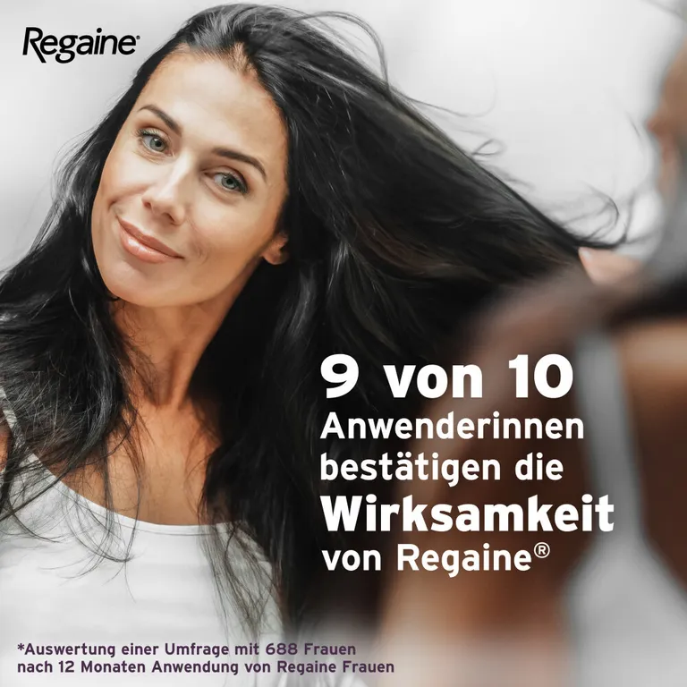 shopapotheke Regaine® Frauen Lösung mit 2% Minoxidil 3 Monats-Vorrat - Jetzt 10% mit dem Code "regaine2025" sparen* Saisonschlussverkauf