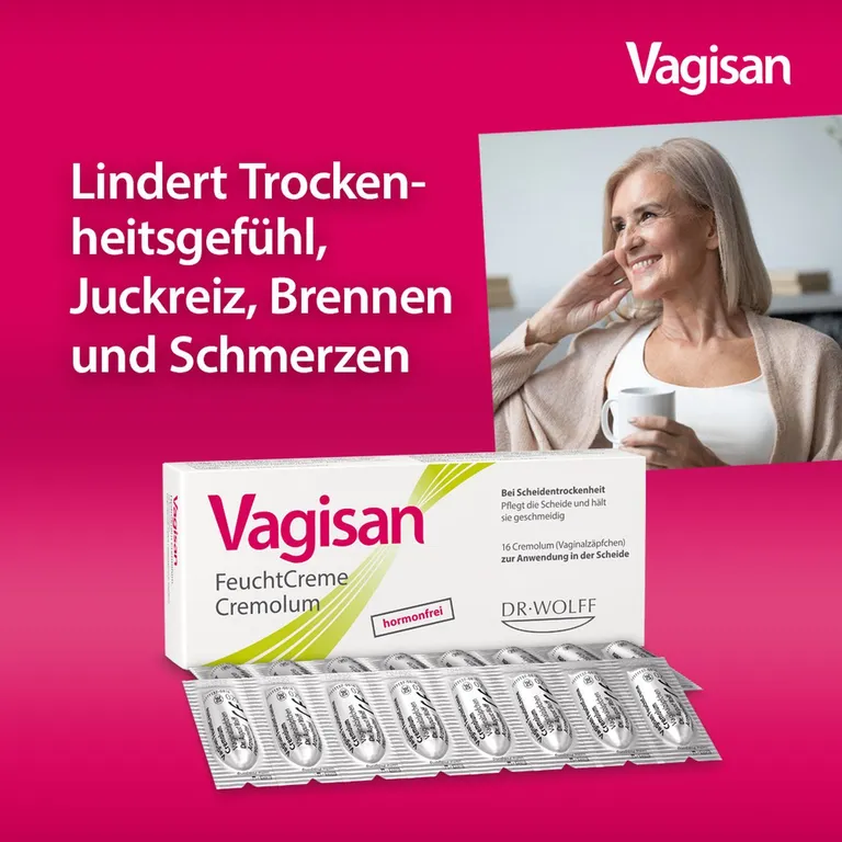 shopapotheke Vagisan FeuchtCreme Cremolum: Hormonfreies Vaginalzäpfchen bei trockener Scheide – schnelle Linderung & einfache Anwendung Zeitlich begrenztes Angebot