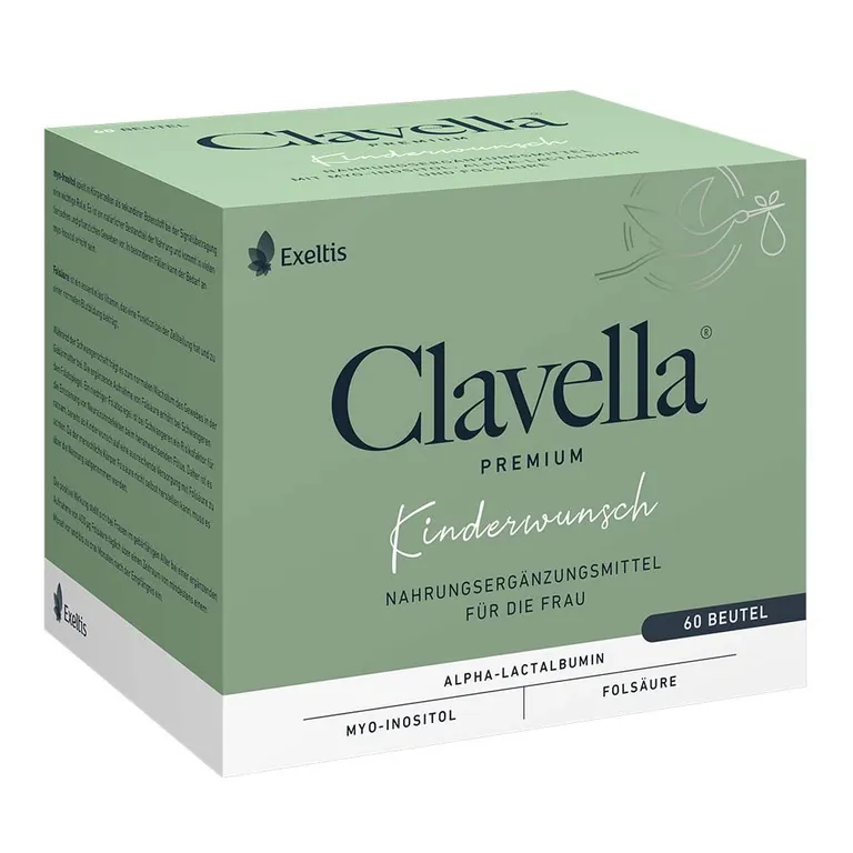 shopapotheke Clavella Premium Kinderwunsch: Zur Monatszyklus-Regulation – mit myo-Inositol