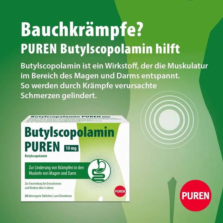 shopapotheke Butylscopolamin PUREN 10 mg überzogene Tabletten VIP-Rabatte