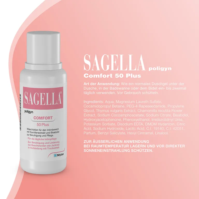 shopapotheke SAGELLA poligyn - Comfort 50 Plus: Intimwaschlotion mit Kamillenextrakt und Bisabolol Bis zu 55% Rabatt
