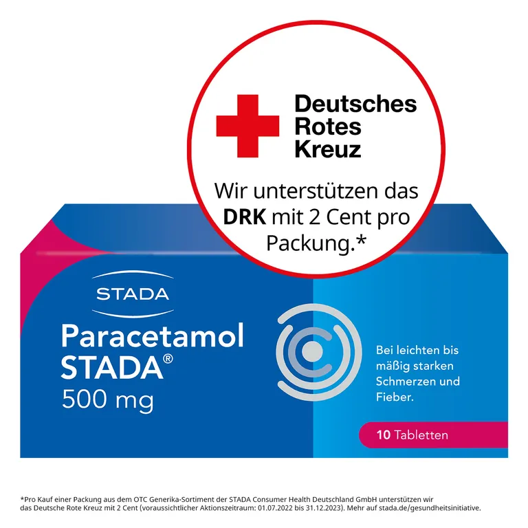 shopapotheke Paracetamol STADA® 500 mg Tabletten bei leichten bis mäßig starken Schmerzen und Fieber 2025
