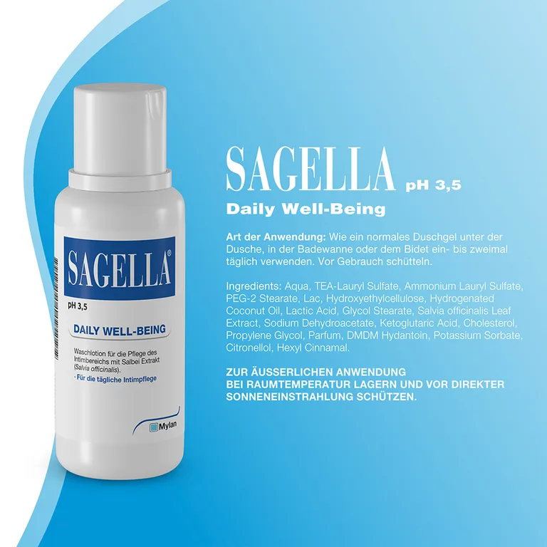 shopapotheke SAGELLA pH 3 5 – DAILY WELL-BEING: Intimwaschlotion mit Milchsäure und Salbei-Extrakt Schlussverkauf