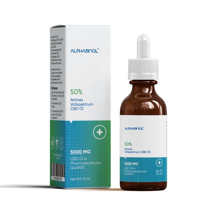 shopapotheke ALPHABINOL® 50% 5000 mg Premium Vollspektrum Öl