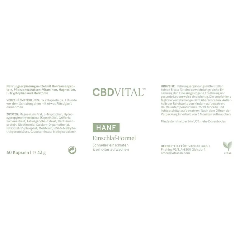 shopapotheke CBD VITAL Hanf Einschlaf-Formel Black Friday