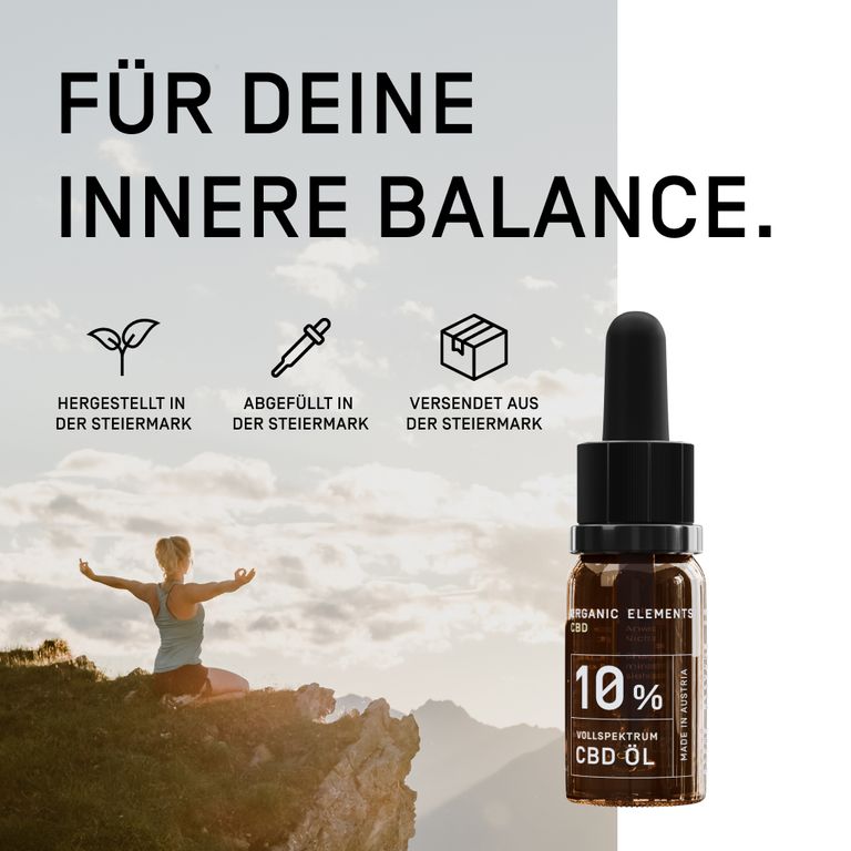 shopapotheke ORGANIC ELEMENTS Vollspektrum CBD Öl 10% Weihnachtsangebot