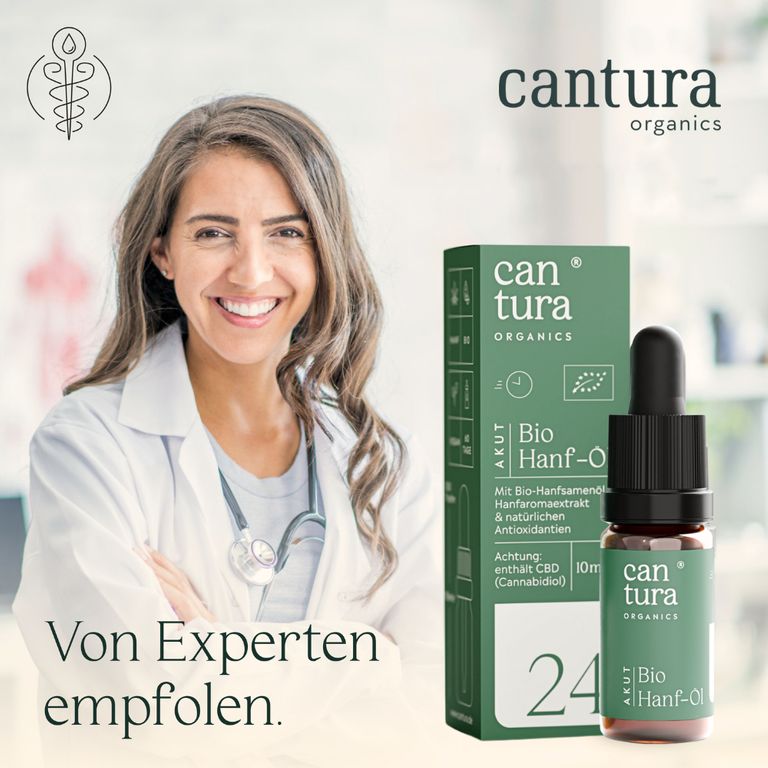 shopapotheke BIO-CBD-ÖL AKUT : 300 CBD-Tropfen mit 24% BIO-CBD von CANTURA® als Vollspektrum-Hanföl (Cannabis-Öl) Blitzangebot