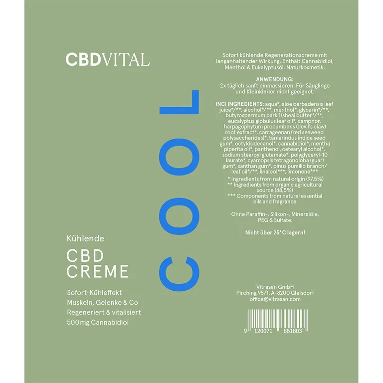 shopapotheke CBD VITAL Kühlende CBD Creme Neuheiten