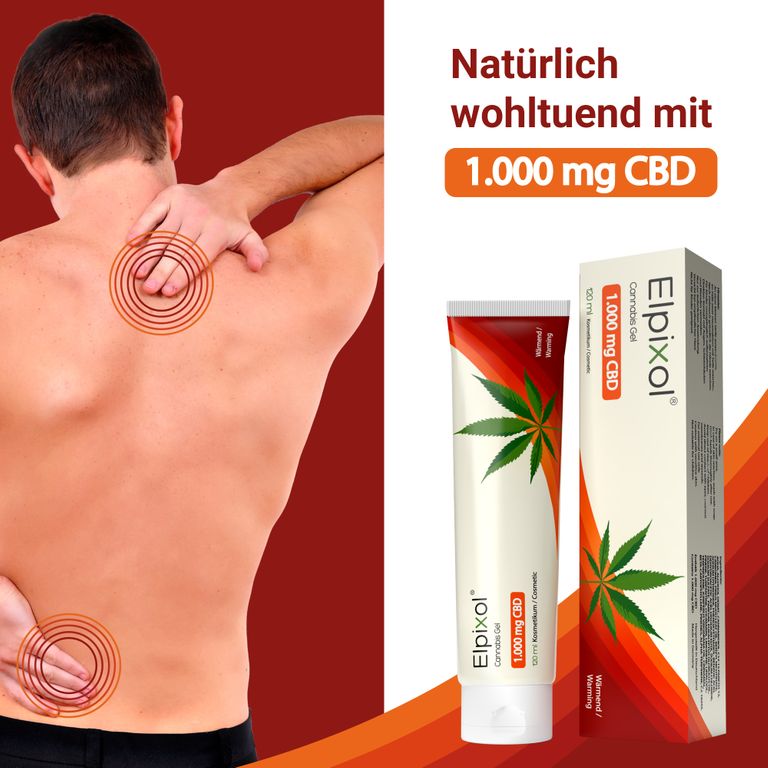 shopapotheke ELPIXOL® Cannabis Gel mit 1.000 mg CBD – Wärmesalbe Riesige Ersparnisse