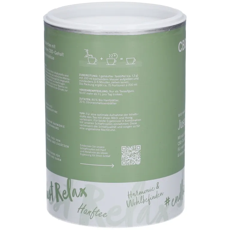 shopapotheke CBDVITAL Bio Hanftee Just Relax Super Sparpreis