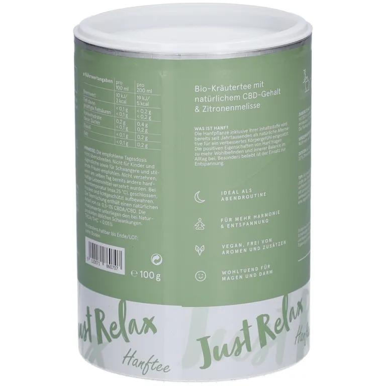 shopapotheke CBDVITAL Bio Hanftee Just Relax Super Sparpreis