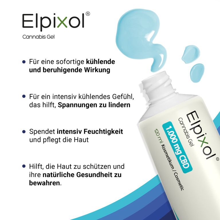 shopapotheke ELPIXOL® Cannabis Gel mit 1.000 mg CBD – Wärmesalbe & Kühlgel Letzte 2 Tage