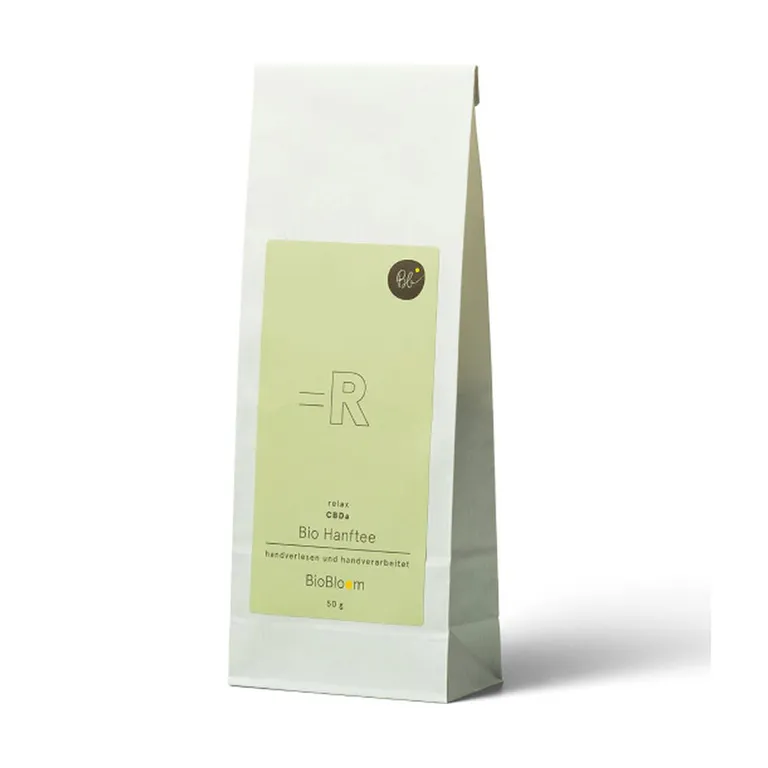 shopapotheke BioBloom Bio Hanftee Teesackerl - relax Zeitbegrenzte Promotion