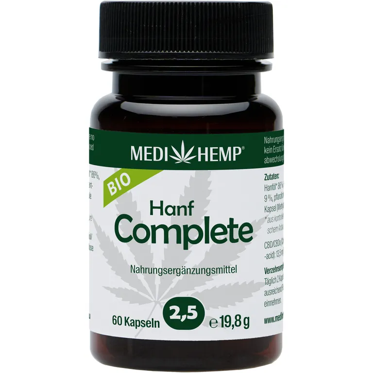 shopapotheke MEDIHEMP Bio Hanf Complete Kapseln 2 5% CBD Vierteljährliche Förderung