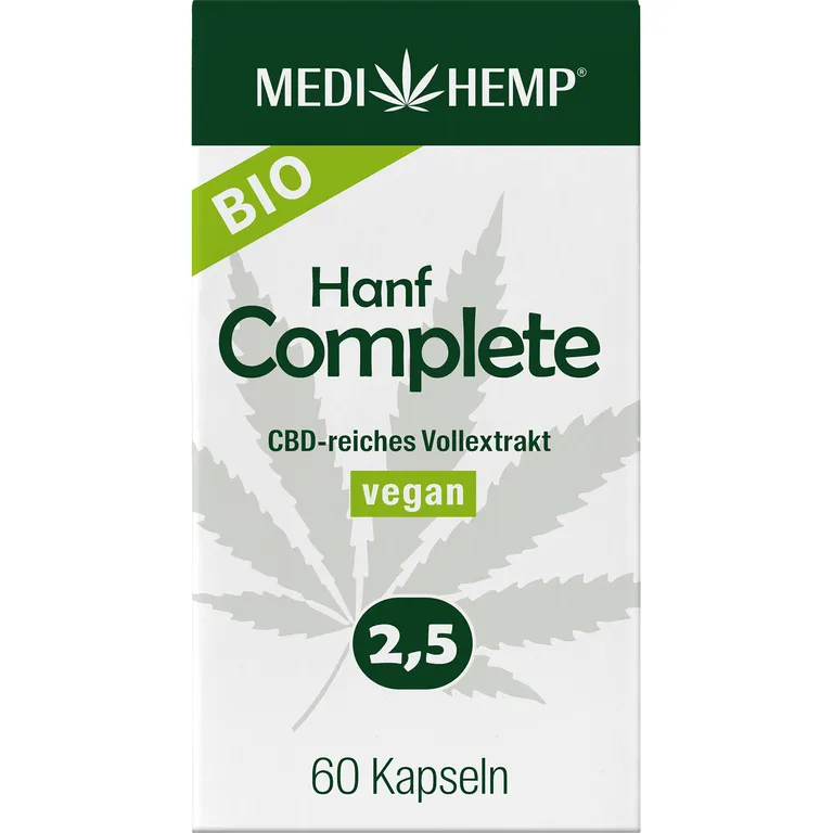 shopapotheke MEDIHEMP Bio Hanf Complete Kapseln 2 5% CBD Vierteljährliche Förderung