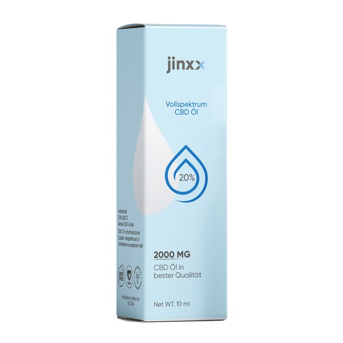 shopapotheke Jinxx - 20% Vollspektrum CBD Öl THC-frei Kostenloser Versand international