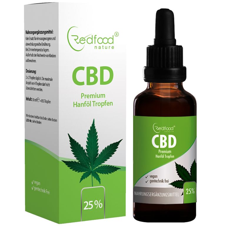 shopapotheke Redfood® CBD ÖL Vollspektrum 25% - 30 ml Blitzverkäufe