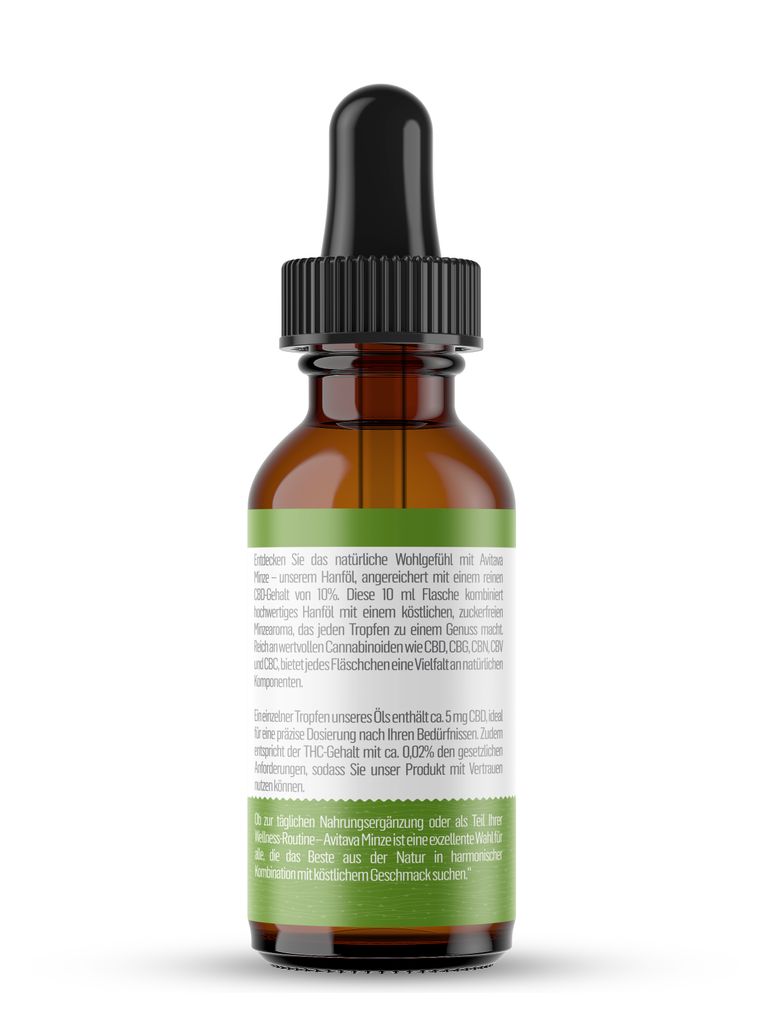 shopapotheke Avitava CBD 10% Öl im Vollspektrum Minze Rabatt