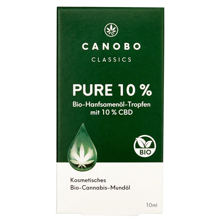 shopapotheke CANOBO PURE Bio CBD10% Cannabis Mundöl Preisnachlass