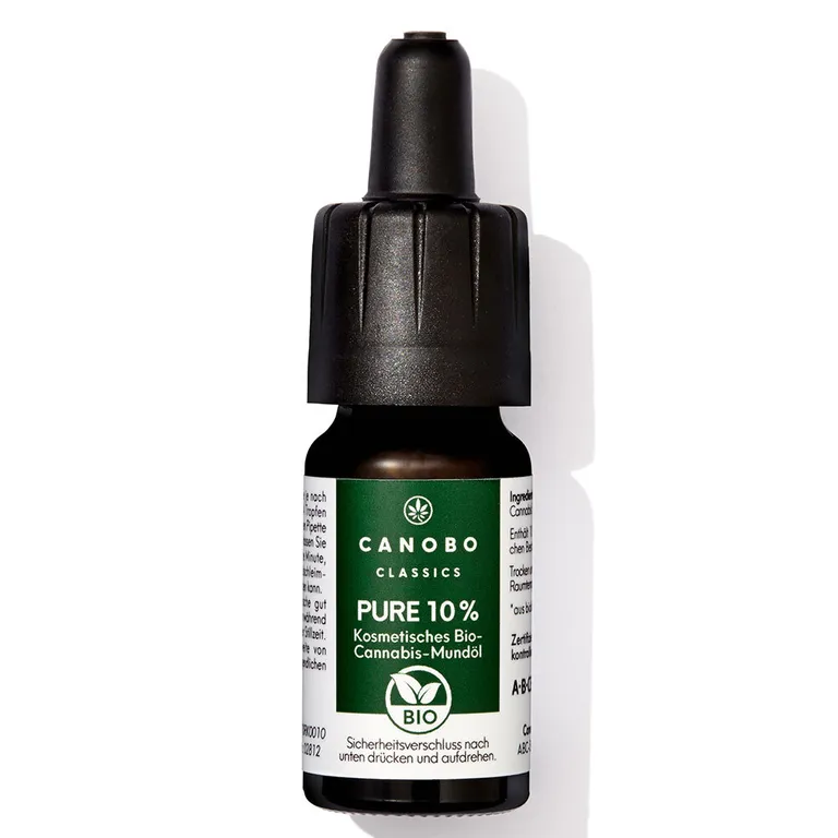 shopapotheke CANOBO PURE Bio CBD10% Cannabis Mundöl Preisnachlass