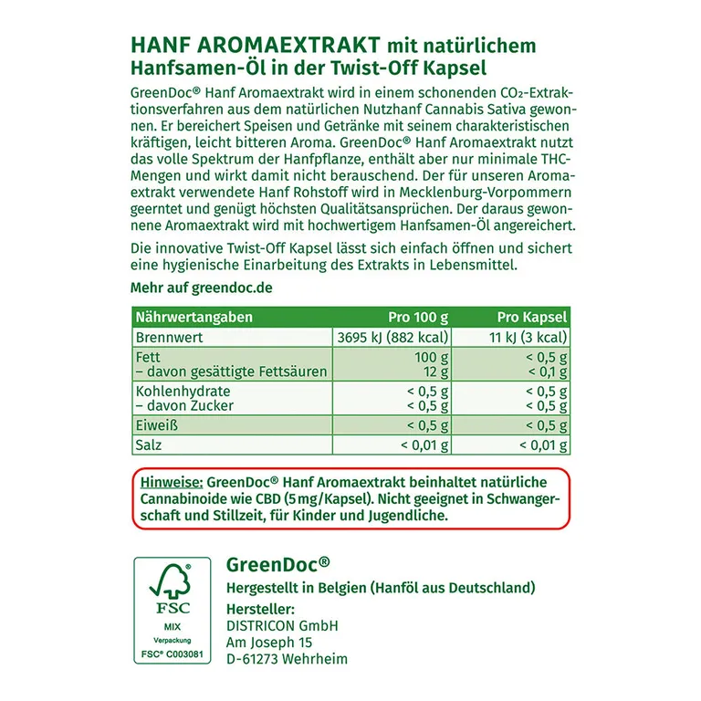 shopapotheke GreenDOC® Hanf Aromaextrakt 5 % Cyber Monday