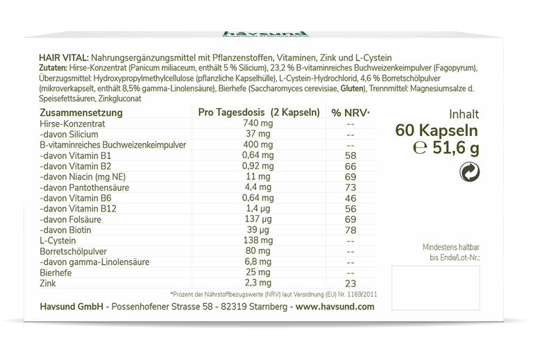 shopapotheke håvsund Hair Vital Letzter Tag