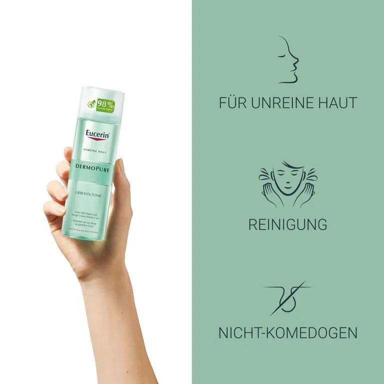 shopapotheke Eucerin® DermoPure Gesichts-Tonic – klärt und reinigt unreine Haut mit natürlicher Milchsäure - Jetzt 20% sparen mit Code "eucerin20" Vierteljährliche Förderung