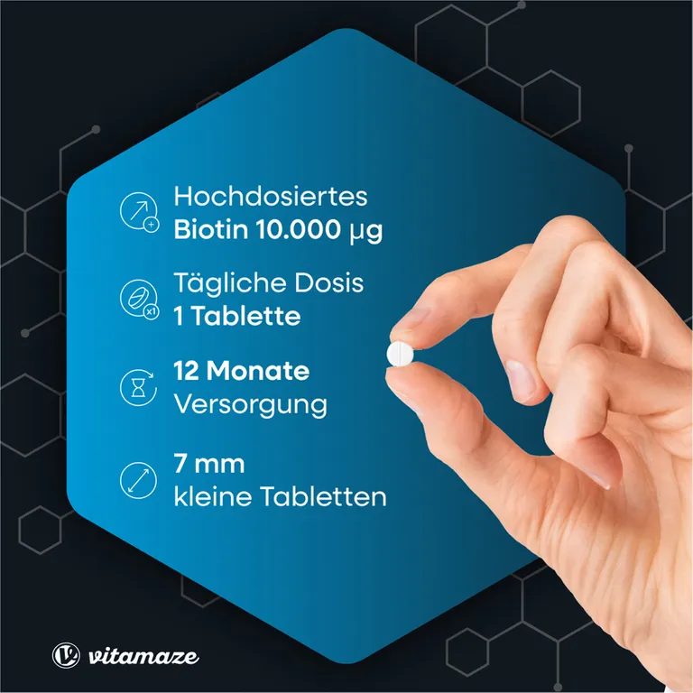 shopapotheke BIOTIN 10 mg hochdosiert + Zink + Selen 50% Rabatt mit kostenlosem Versand