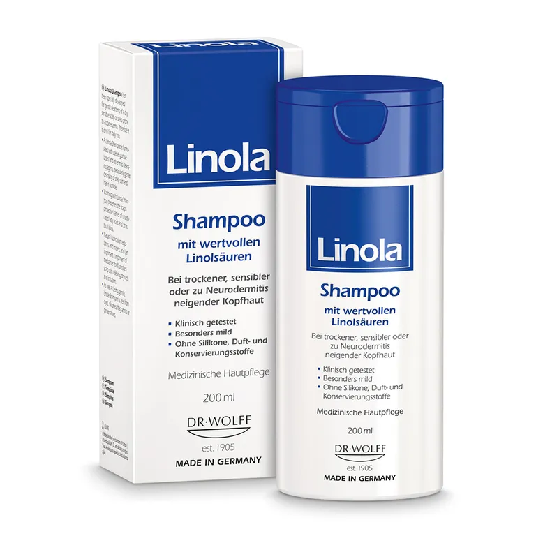 shopapotheke Linola Shampoo - Haarpflege für trockene empfindliche oder zu Neurodermitis neigende Kopfhaut