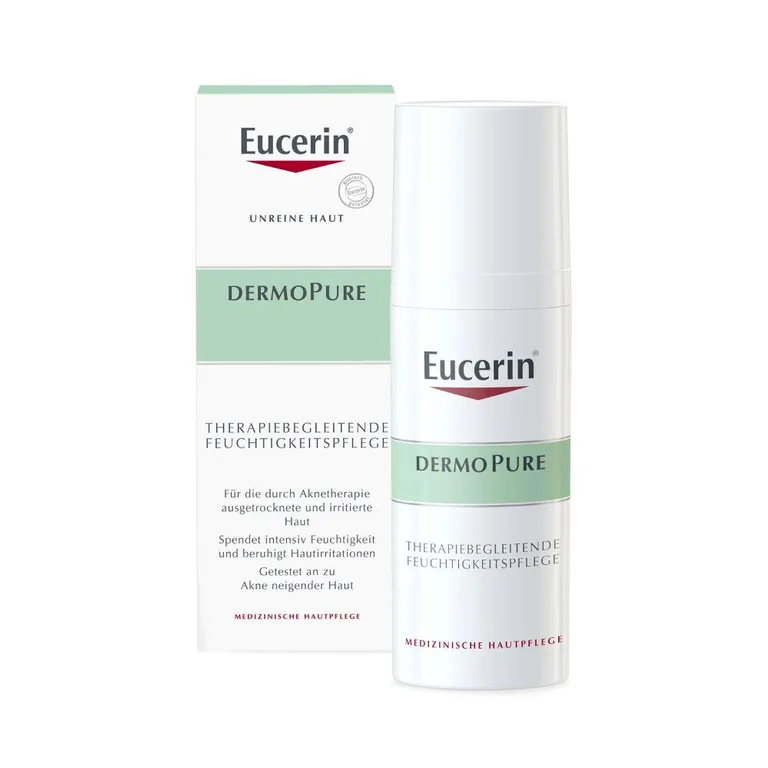 shopapotheke Eucerin® DermoPure Therapiebegleitende Feuchtigkeitspflege – feuchtigkeitsspendende Creme für ausgetrocknete und irritierte Haut - Jetzt 20% sparen mit Code "eucerin20" Blitzverkäufe