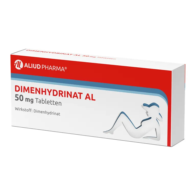 shopapotheke Dimenhydrinat AL 50 mg Tabletten bei Übelkeit und Erbrechen und Schwindel Vatertagsangebot