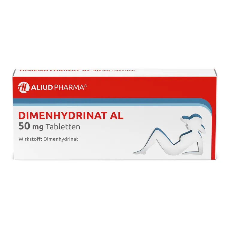 shopapotheke Dimenhydrinat AL 50 mg Tabletten bei Übelkeit und Erbrechen und Schwindel Vatertagsangebot
