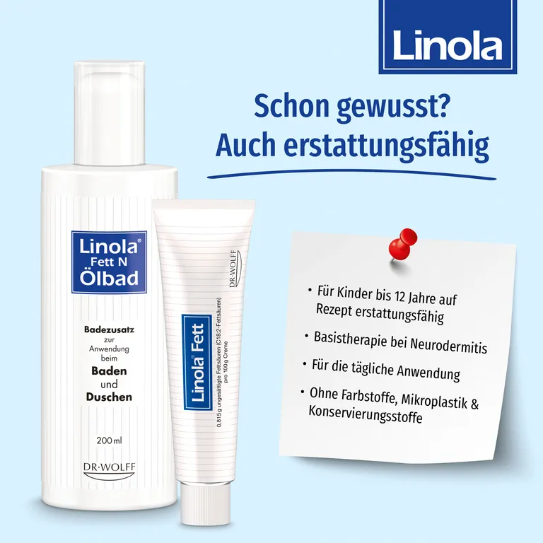 shopapotheke Linola Fett - Fettcreme für sehr trockene rissige oder juckende Haut und bei Neurodermitis Kauf eins, bekomm eins gratis