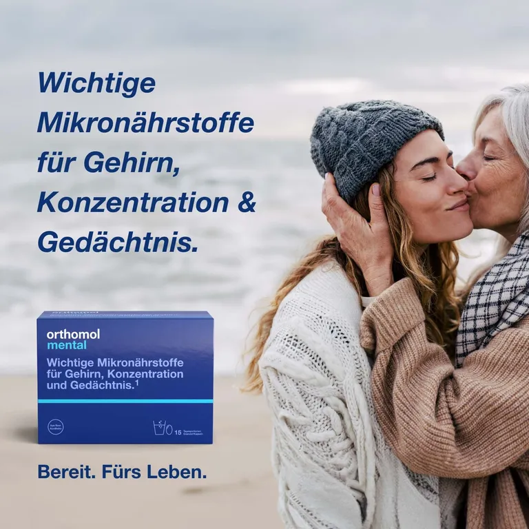 shopapotheke Orthomol Mental - für Gehirn Konzentration und Gedächtnis - mit Omega-3-Fettsäure Magnesium und Vitamin B12 - Granulat/Kapseln Fabrikpreis