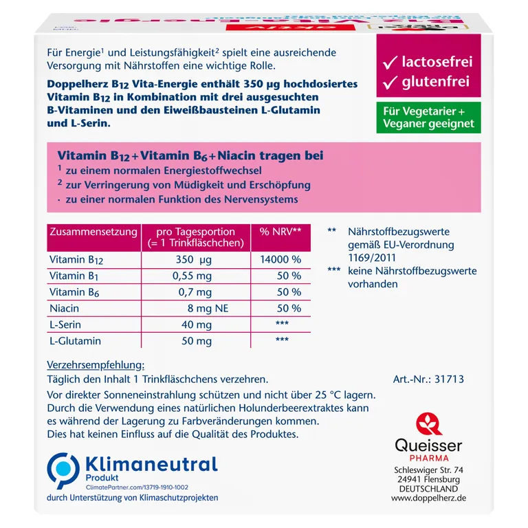 shopapotheke Doppelherz® aktiv B12 Vita-Energie Exklusivangebot