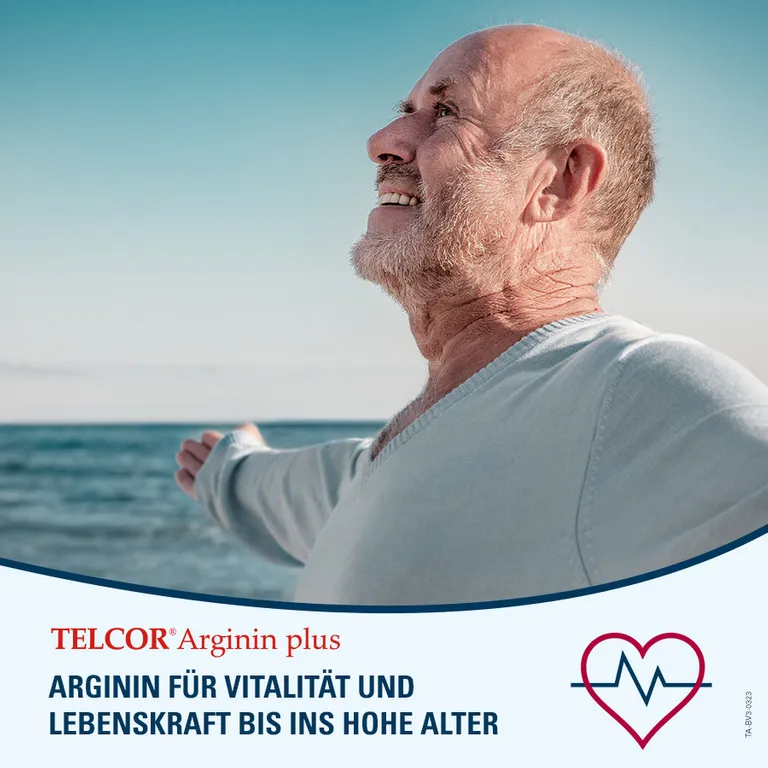 shopapotheke TELCOR Arginin plus B-Vitamine zur Unterstützung bei leichtem Bluthochdruck + Durchblutungsstörungen Saisonschlussverkauf
