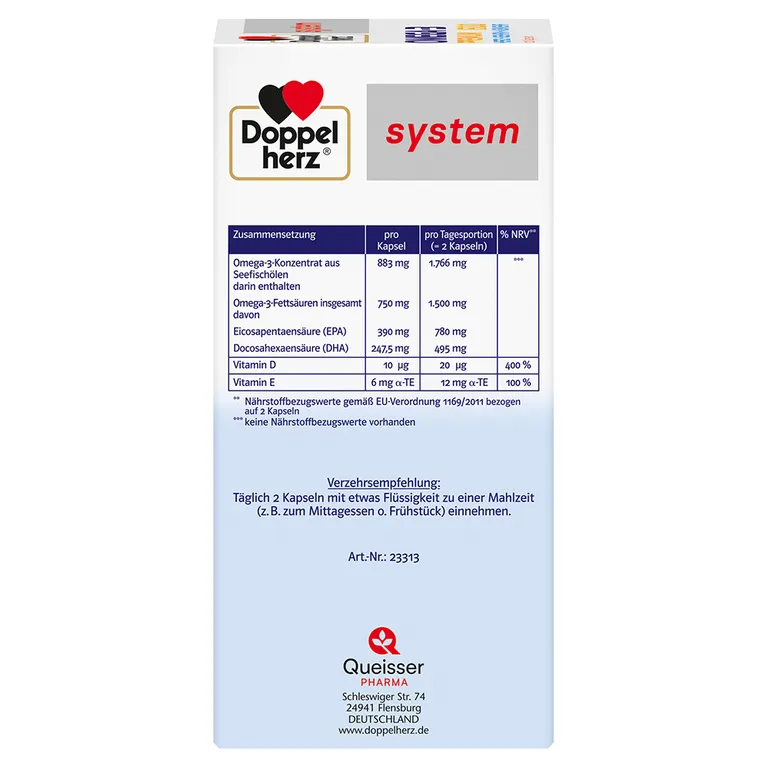 shopapotheke Doppelherz® system Omega-3 Premium 1500 Valentinstagsangebot