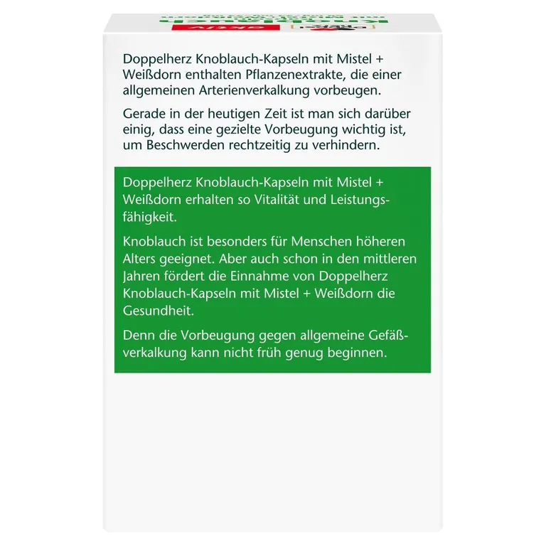 shopapotheke Doppelherz® aktiv Knoblauchkapseln mit Mistel + Weißdorn Saisonale Angebote
