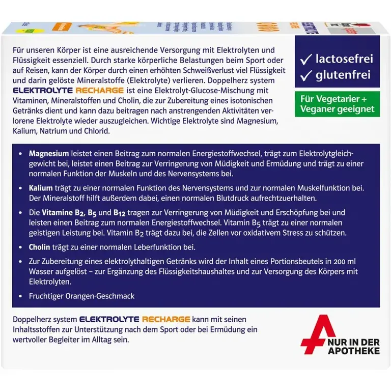 shopapotheke Doppelherz system ELEKTROLYTE RECHARGE - 20 Beutel Tiefpreis