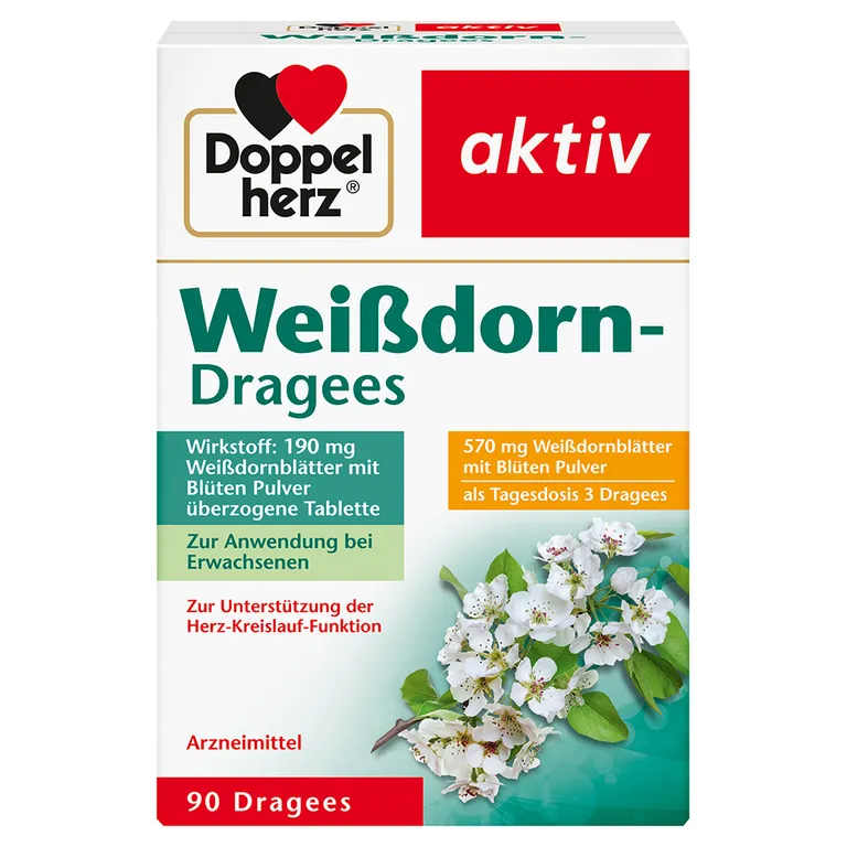 shopapotheke Doppelherz® aktiv Weißdorn-Dragees