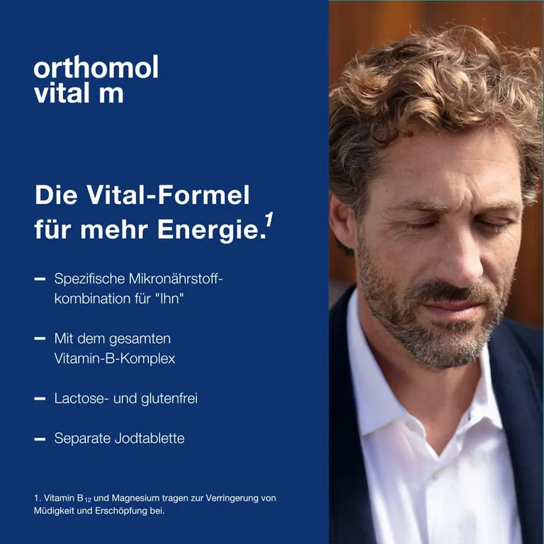 shopapotheke Orthomol Vital m für Männer - bei Müdigkeit - mit B-Vitaminen und Omega-3 - Granulat/Tabletten/Kapseln - Orangen-Geschmack Riesige Rabatte
