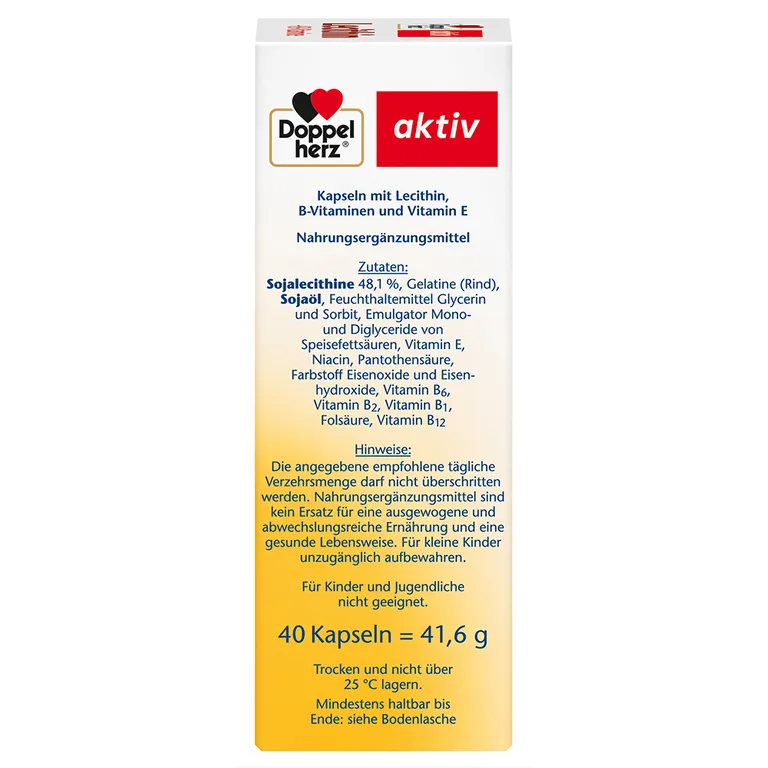 shopapotheke Doppelherz® aktiv Lecithin + B-Vitamine Kapseln Speichern exportieren
