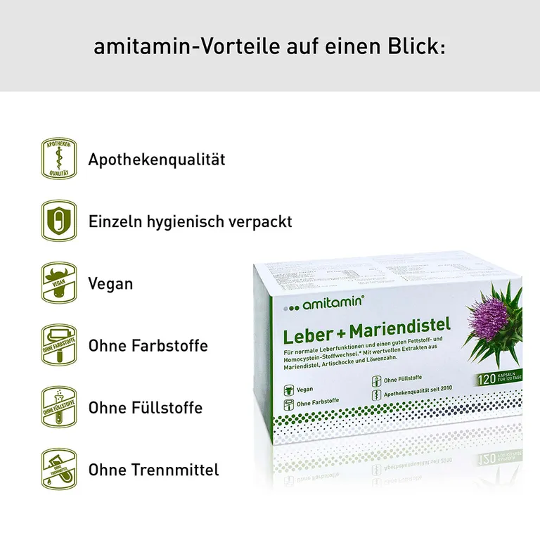 shopapotheke amitamin® Leber + Mariendistel Schlussverkauf