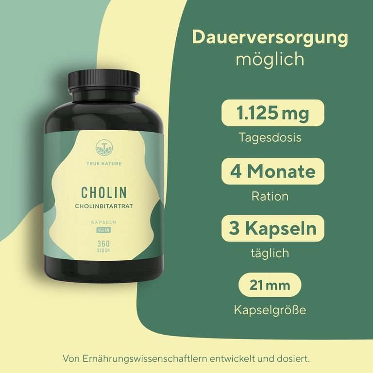 shopapotheke TRUE NATURE® Cholin Kapseln - Vegan & Made in Germany Fabrikverkauf